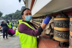 Shree Swayambhunath Maney (Prayer Wheels) Clean Up 